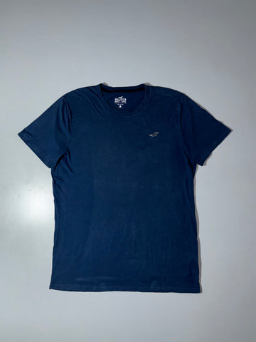 Hollister Must-Have Collection Basic Crewneck Tee – Navy, (L)