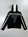 EA7 Emporio Armani Black & White Velour Track Jacket (S)