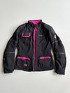 Vanucci Tifoso Women's Black & Pink Motorcycle Riding Jacket (M)