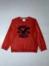 American Eagle Outfitters Graphic Sweatshirt – Rust Red, “Est. 1977” Eagle Print  (XL)