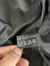 Vintage 90s M. Duncan Black Leather Bomber Jacket – Paisley Patchwork Lining (XL)