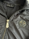 Philipp Plein Black Skull Tape Track Jacket (M)