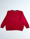 Chaps Red Cotton Knit Crewneck Sweater – (2XL)