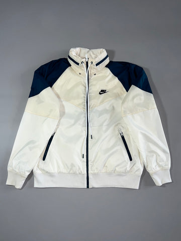 Nike Windrunner Cream & Navy Windbreaker Jacket (XL)