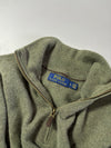 Polo Ralph Lauren Olive Quarter Zip Knit Sweater (S/M)