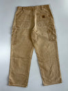 Carhartt Double Knee Carpenter Pants  Sun-Faded Tan Canvas Duck Relaxed Fit (W:32 |L:40)