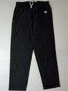 Champion Authentic | Vintage Black Nylon Snap Button Track Pants | (W:32) (L:41)