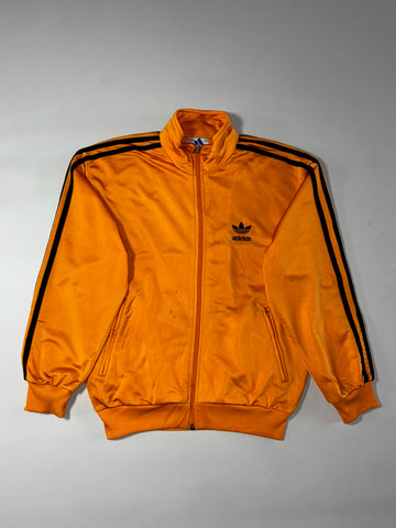 Vintage Adidas Track Jacket – Orange & Black  (S)