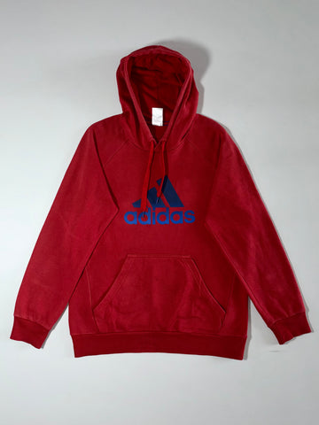 Adidas Big Logo Pullover Hoodie Maroon/Blue, (L)