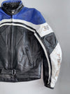 Tcul #36 Tricolor Stripe Padded Racing Leather Jacket (S)