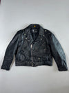Gino Leathers Classic Biker Jacket (M)