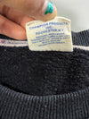 Champion Embroidered Script Logo Black Crewneck (S)