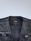 Leather King M3 Southern Cruisers Riding Club “Bulldog” Patched Leather Vest (XL)
