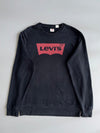 Levi’s Black Batwing Logo Crewneck Sweatshirt (Xl)