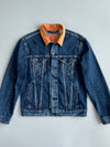 Levi’s Strauss & Co. Corduroy Collar Dark Wash Denim Trucker Jacket (M)
