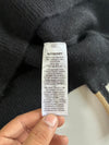 Burberry Black Icon Stripe Trim Knit Sweater (XS)