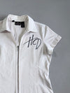 Harley-Davidson | Zip-Up Corset Top Rine Stone Logo (M)