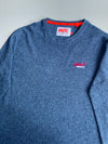 Superdry Vintage Orange Label Long Sleeve Tee – Heather Navy(L)