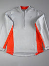 Nike | Fit Dry Quarter Zip Grey Orange (M)