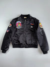 S&Y Boutique Vintage MA-1 Flight Bomber Jacket – Black Military Patches – “J. Sekimizu”(S)