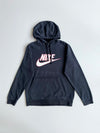 Nike Big Logo Swoosh Pullover Hoodie – Black (S)