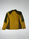 Black Yak Colour Block Half-Zip Fleece Pullover – Mustard & Olive (L)