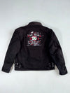 Highway 1 Canvas Motorcycle Jacket – Black, “Division 53” Printed Lining (XL)