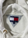 Tommy Jeans Crest Embroidered White Hoodie (M)