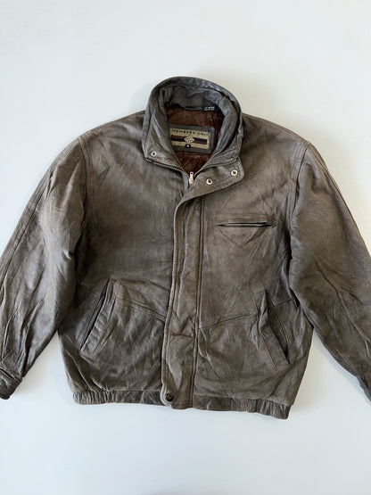 Z            Super Rare Members Only Rare Original  Leather Jacket (L/XL)
