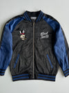 Blacksmith Satin Skull Bomber Jacket (Xl)