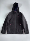Tommy Hilfiger Softshell Jacket Black Stretch Water Wind Resistant Quilted Lined (M)