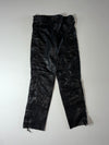 Fast Way Lace-Up Leather Biker Pants  (W:34) (L:41)