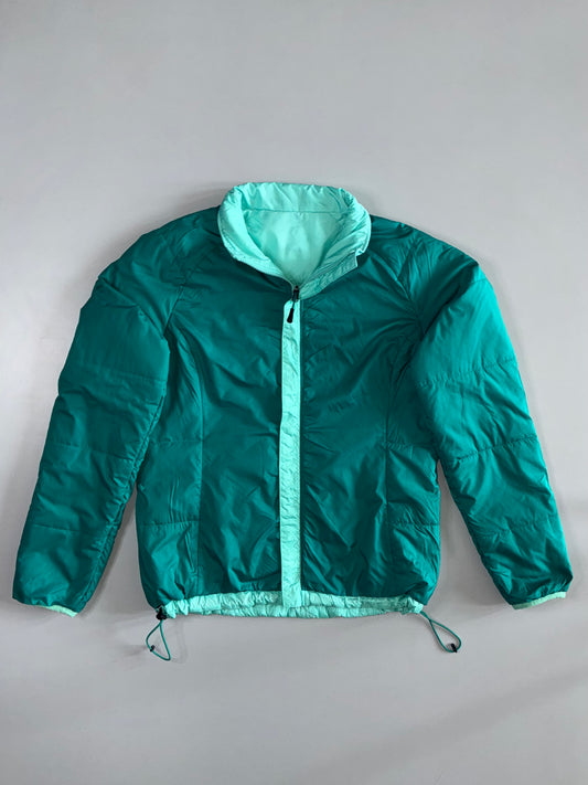 The North Face Reversible Quilted Puffer Jacket reversible Mint & Teal Green (WOMENS) (M)