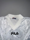 Vintage 90s Fila Made in Italy White Long Sleeve Football Jersey (L)
