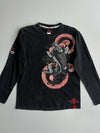 Japanese Koi Fish Long Sleeve Graphic T-Shirt (M)