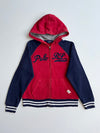 Polo Ralph Lauren Script Logo Raglan Zip Hoodie – Red/Navy (S)