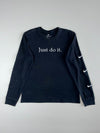 Nike “Just Do It.” Long Sleeve T-Shirt – Black (L)