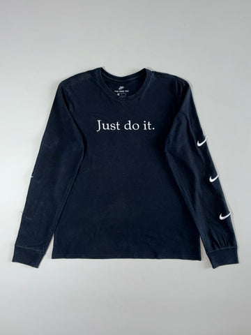 Nike “Just Do It.” Long Sleeve T-Shirt – Black (L)