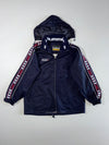 Hummel Vintage Taped Windbreaker Jacket (Detachable Cap) – Navy Blue(L/XL)