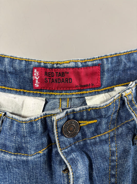 Y2K Levi's Red Tab Denim Cargo Shorts – Mid Wash (W:33) (L:25)