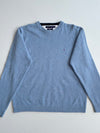 Tommy Hilfiger Sky Blue Lambswool Crewneck Sweater – (M)
