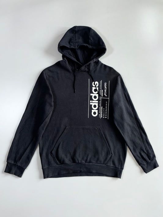 Adidas “Quality Workmanship” Graphic Pullover Hoodie (L)
