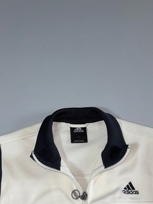 Adidas White & Black Track Jacket Size  (M)