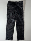 Vintage Louis Black Leather Five Pocket Biker Pants (W:28) (L:36)
