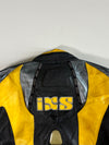 IXS Yellow Flame Genuine Leather Motorcycle Racing Jacket Padded (XL)
