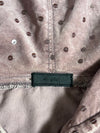 Y2K Acid Wash Velour Zip Hoodie – Dusty Pink/Gold (S)