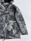 Vintage Oakley Archive Map Print Fur Hood Technical Parka Jacket (XL)