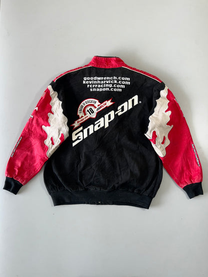 !                                                                                                                                                                                                  Vintage Kevin Harvick Snap On Racing Jacket (RARE FIND) (XL)