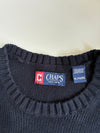 Chaps Navy Cotton Knit Crewneck Sweater – (2XL)