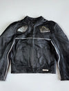 Vintage Rivet’s Pure Genuine Leather Racing Jacket With Carbon Fibre Protection (XL)